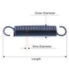 BATLAM Extension Springs, 5 pcs, 1 mm Wire, with Hooks, Small Steel Tension Springs, 25–60 mm view 4