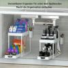 Under-Sink Storage Organizer with Adjustable Shelves view 2