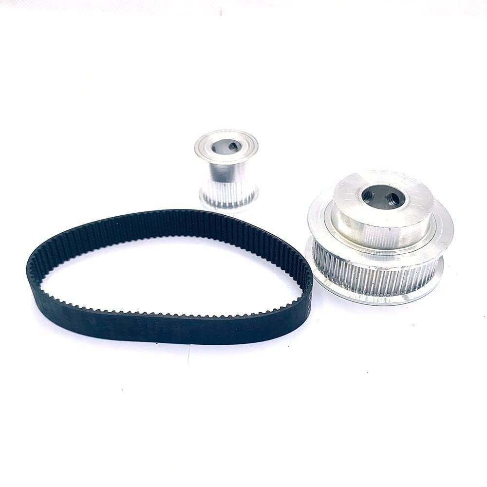 STORKY GT2 Timing Pulley Set, 20T and 60T, 3:1/1:3 Ratio, 10 mm Belt, 240 mm Length