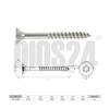 50 Stainless Steel Countersunk Wood Screws, Partial Thread, 6.0 x 100 mm, TX25 view 2