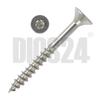 50 Stainless Steel Countersunk Wood Screws, Partial Thread, 6.0 x 100 mm, TX25 view 3