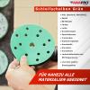 AWAPRO Hook-and-Loop Sanding Discs, 150 mm, P1500, 15-Hole, Green, 25-Pack view 2