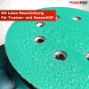 AWAPRO Hook-and-Loop Sanding Discs, 150 mm, P1500, 15-Hole, Green, 25-Pack view 3