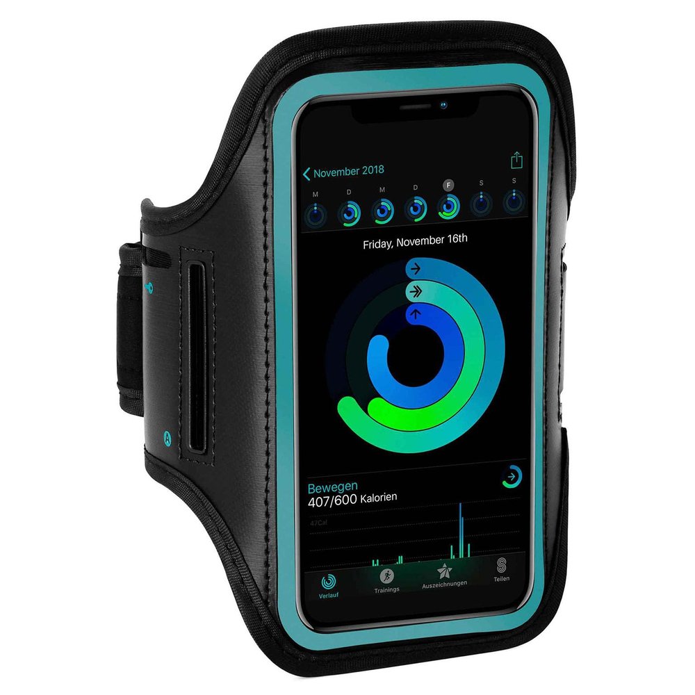 ONEFLOW Workout Case for Sony Xperia 10 III, Sports Armband with Touchscreen Window, Blue