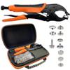 Snap Fastener Set with Tool, 40 Sets of 15 mm Screw-In Snaps view 1