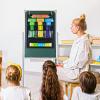 Eamay Pocket Chart for Classroom and Home, Black view 2