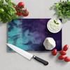 DEQORI Glass Breakfast Board, 23 x 14 cm, Turquoise-Pink Color Mist view 2