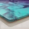 DEQORI Glass Breakfast Board, 23 x 14 cm, Turquoise-Pink Color Mist view 4