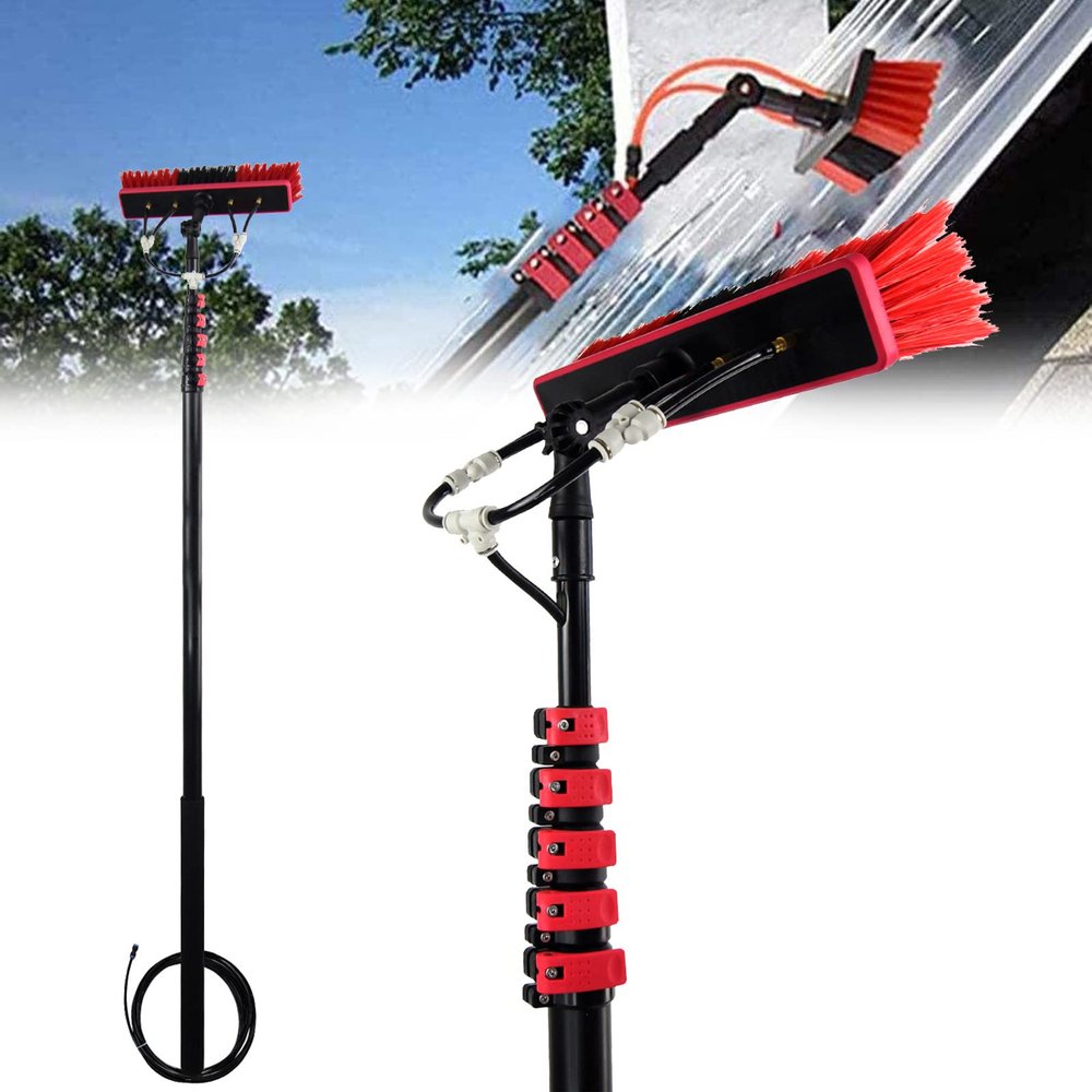NYANS Solar Panel Cleaning Brush with 3.6–10.8 m Extension Poles