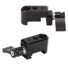 CCYLEZ NATO Rail Clamp, Aluminum Alloy, 1/4-Inch & 3/8-Inch Screw Holes, Black, for Cameras, Camcorders & Rail Mounting view 2