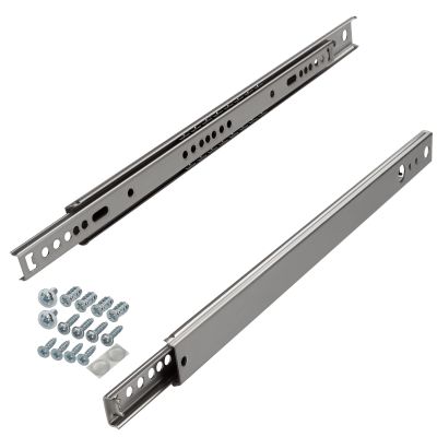 SOTECH 5 Pairs Partial-Extension Drawer Slides KT-15-H27-L246-NF-MS, 246 mm, 15 kg Load Capacity