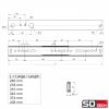 SOTECH 5 Pairs Partial-Extension Drawer Slides KT-15-H27-L246-NF-MS, 246 mm, 15 kg Load Capacity view 4