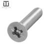 Techtanium M6 x 16 mm A2 Stainless Steel Countersunk Screws, Phillips Z, 200-Pack, DIN 965 view 4
