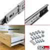 SOTECH 3 Pairs Full-Extension Drawer Slides KV-35-H45-L400-S-MS, 400 mm, 35 kg Load Capacity view 3