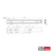 SOTECH 3 Pairs Full-Extension Drawer Slides KV-35-H45-L400-S-MS, 400 mm, 35 kg Load Capacity view 4