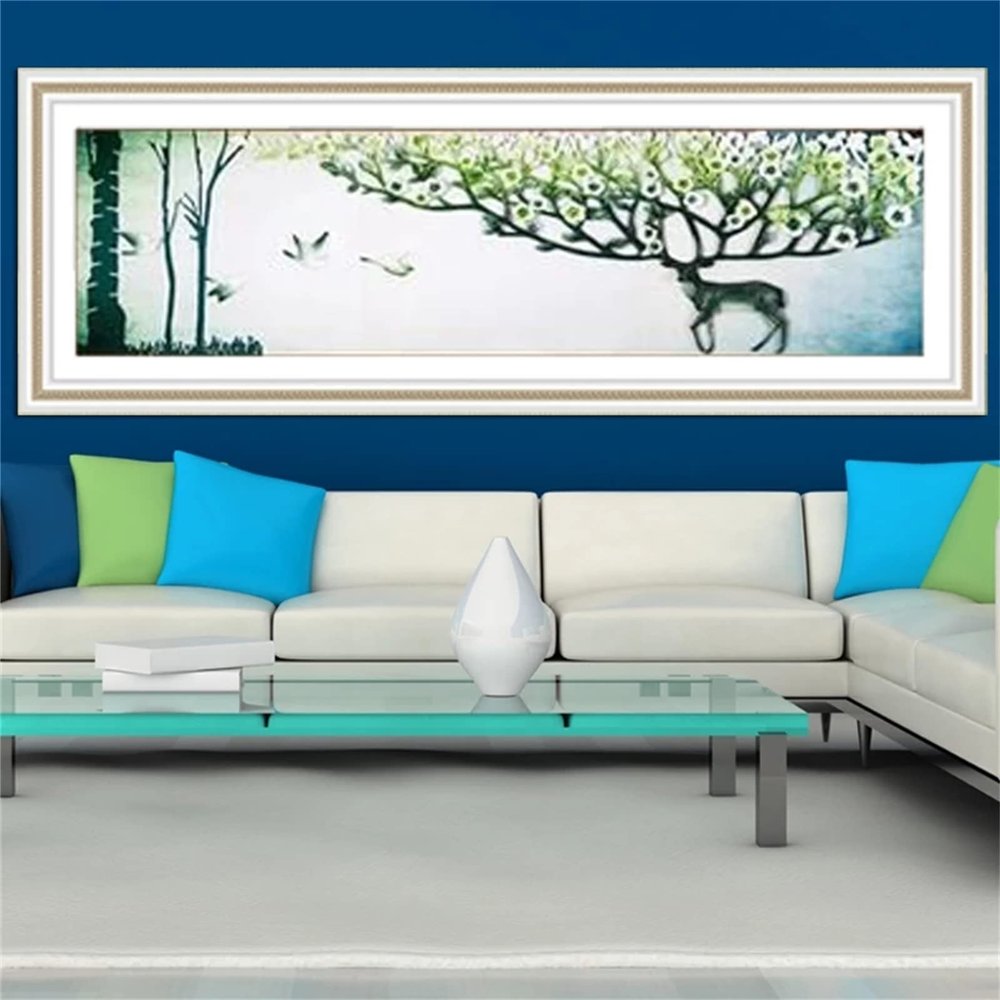 5D Diamond Painting Kit, Deer, 140 x 70 cm