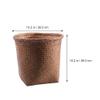 Cabilock 1-Piece Bohemian Woven Rattan Wastebasket view 2
