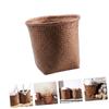 Cabilock 1-Piece Bohemian Woven Rattan Wastebasket view 3