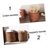 Cabilock 1-Piece Bohemian Woven Rattan Wastebasket view 4