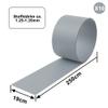 XMTECH Rigid PVC Privacy Strips for Double-Wire Fence Panels, 2.5 m, 30-Pack, Gray view 2