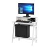 Furinno Simplistic A-Frame Computer Desk, Gaming Desk, White view 1