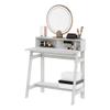 Furinno Simplistic A-Frame Computer Desk, Gaming Desk, White view 4