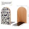 2-Piece Halloween Bat Flower Bookends for Shelves view 2