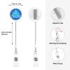 Merry Christmas Blue Neon Sign Retractable Badge Holder view 4