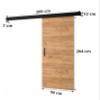 Salwador 1 Sliding Door Complete Set, 90 x 204 cm view 3