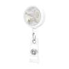 Marble Gold and White Retractable Badge Holder with ID Clip view 2