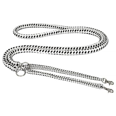 Start Soft Cotton Lunging Aid with Carabiner, White/Black, Pony