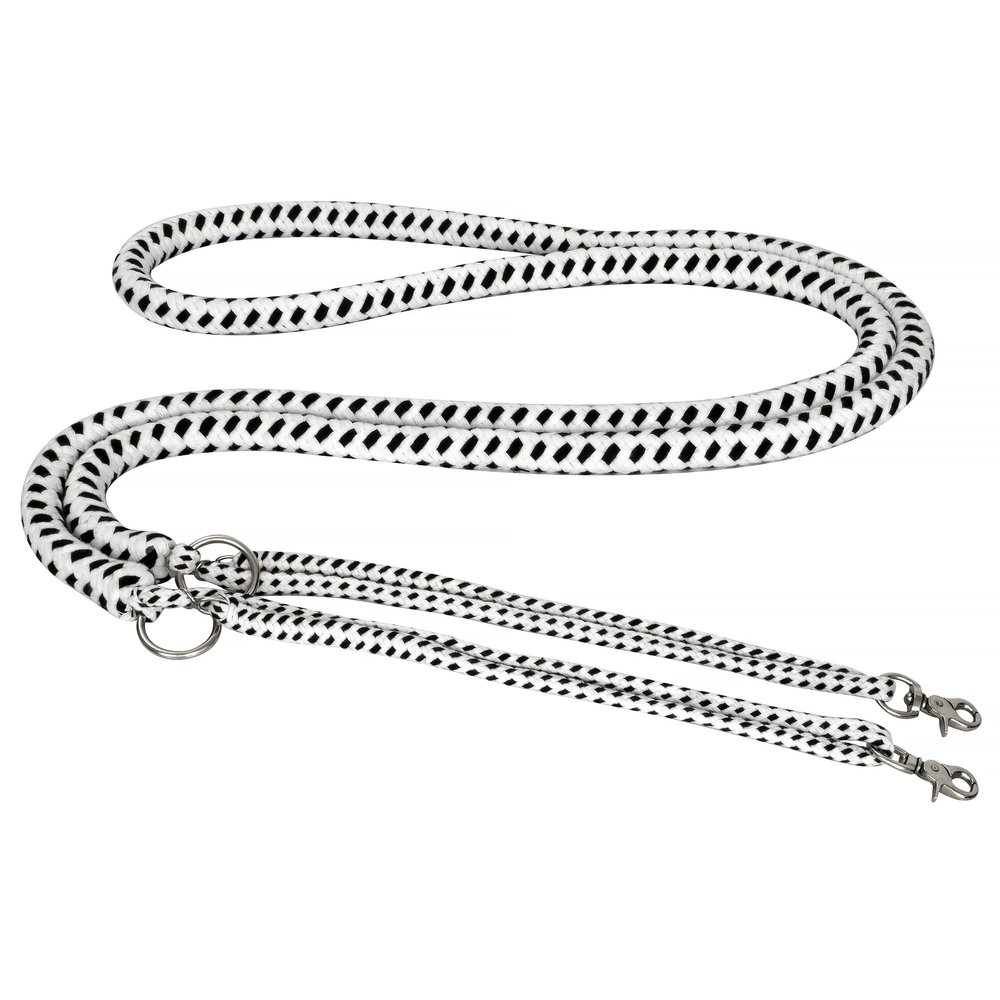 Start Soft Cotton Lunging Aid with Carabiner, White/Black, Pony