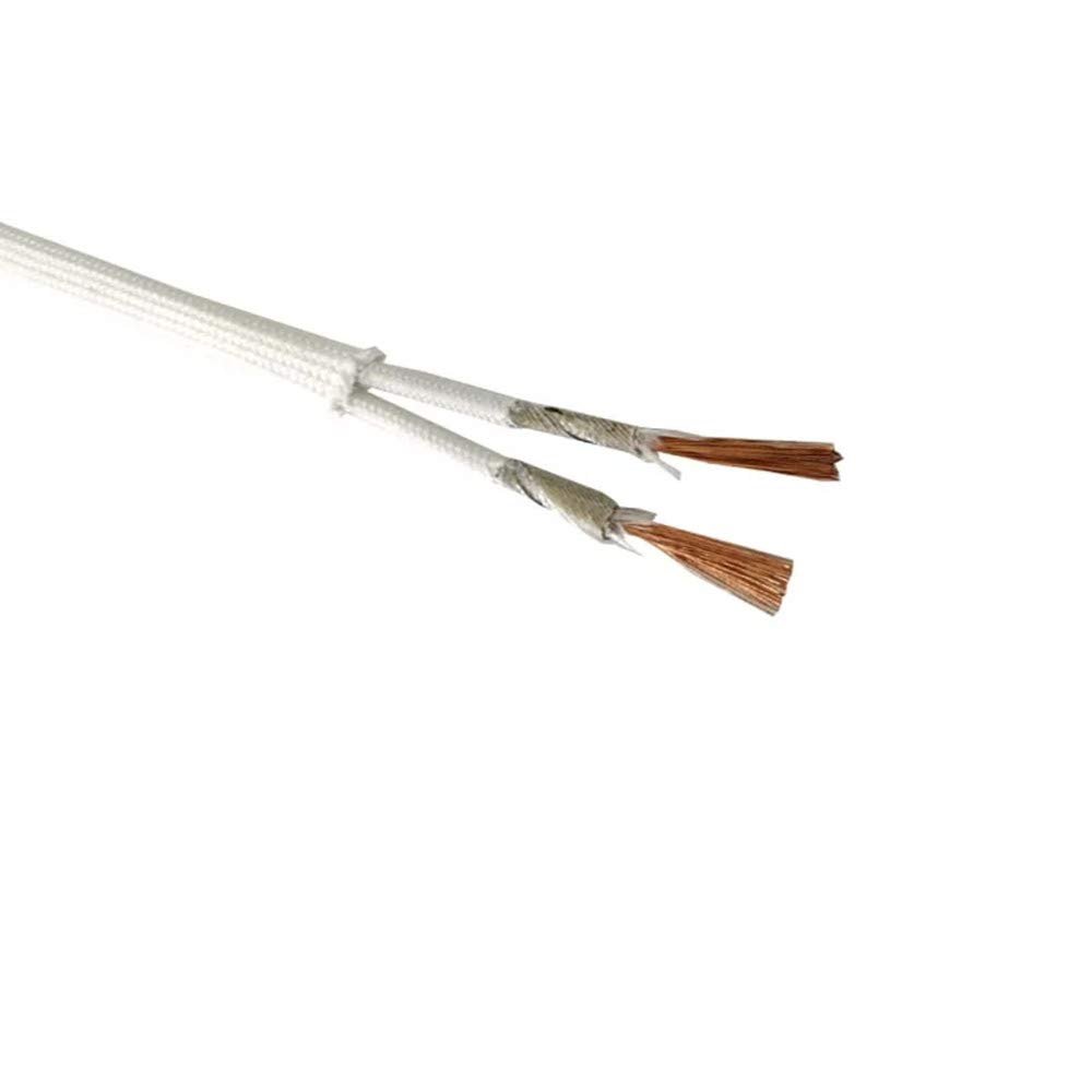 X-BAOFU 2-Core 500°C High-Temperature Mica-Braided Wire, 20 AWG (0.5 mm²), 5 m