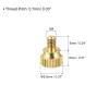 sourcing map 10-Pack M4 x 6 mm Brass Knurled Shoulder Screws view 2