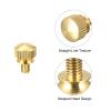 sourcing map 10-Pack M4 x 6 mm Brass Knurled Shoulder Screws view 4