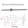 Coavoo SFU2505 1880 mm Ball Screw, C7, with FK20/FF20 Supports, 14 x 17 mm Coupling Set and DSG25H Nut Housing view 2