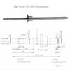 Coavoo SFU1605 1778 mm Ball Screw, 5 mm Lead, C7 view 2