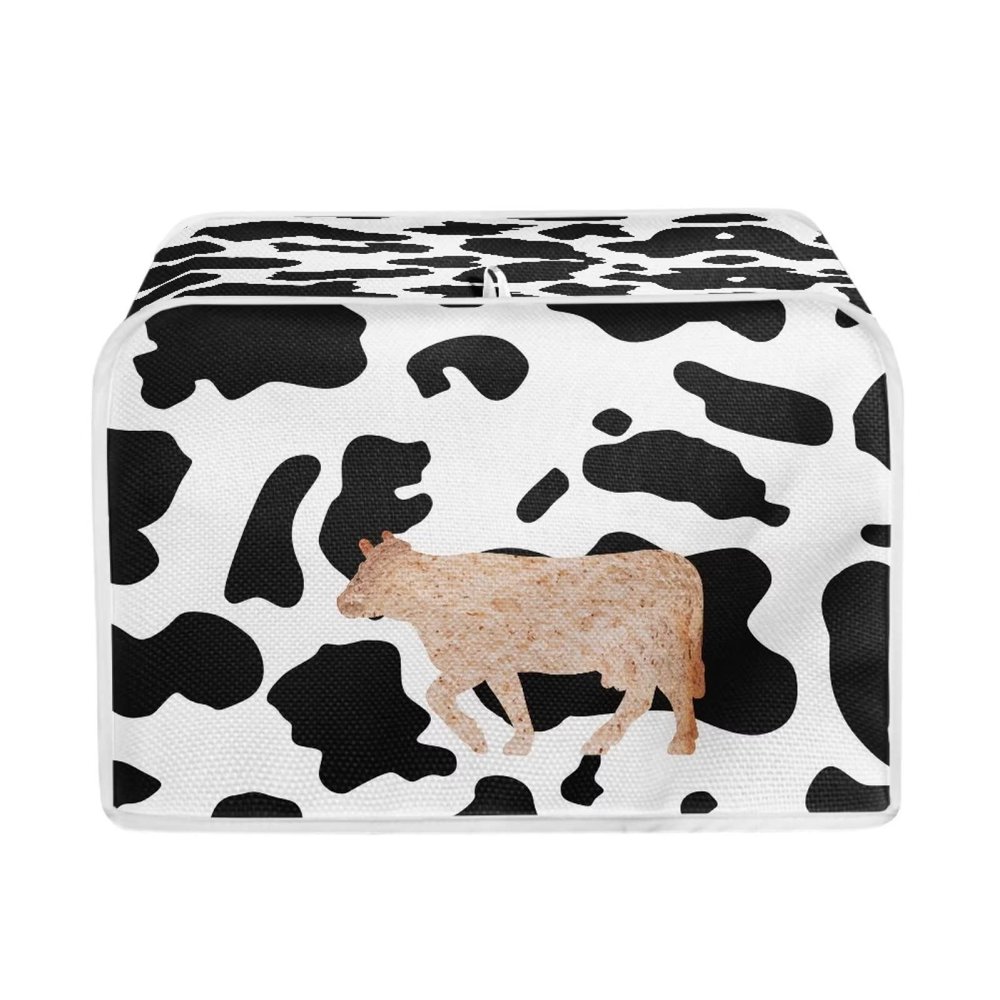 HUIACONG Cow Print Toaster Cover for 4-Slice Toasters