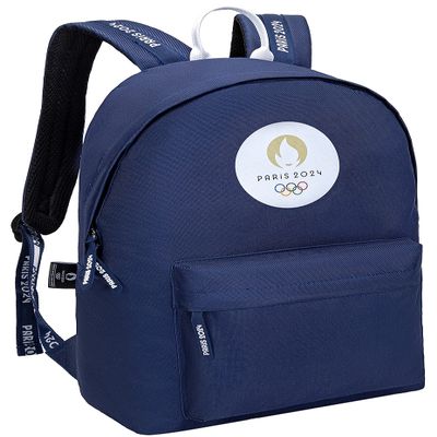PARIS 2024 School Backpack, Official Olympic Games Collection, Blue, 43 x 30 x 14 cm