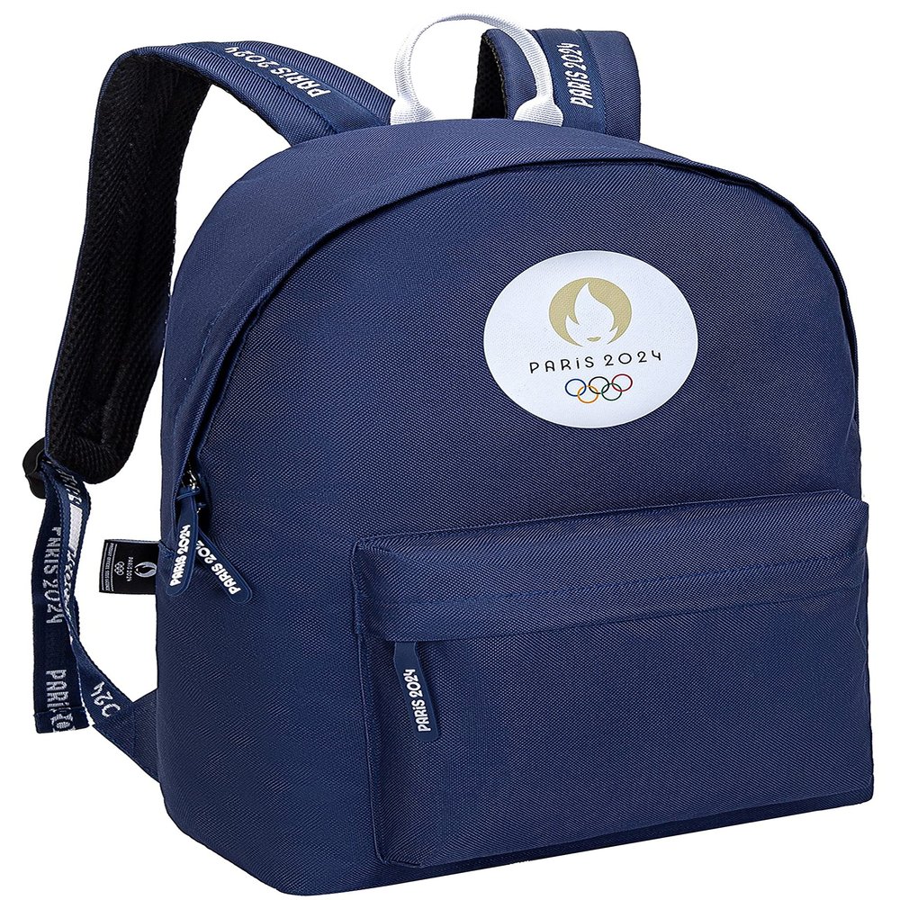 PARIS 2024 School Backpack, Official Olympic Games Collection, Blue, 43 x 30 x 14 cm