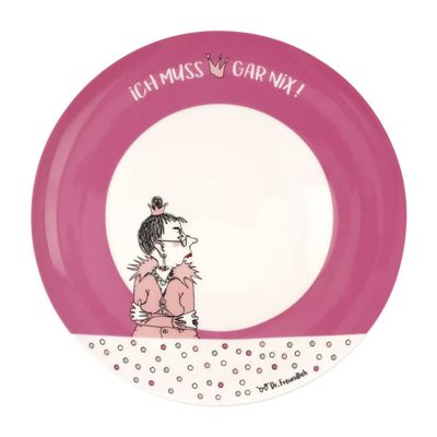 Barbara Freundlieb Plate - I Don't Have to Do Anything