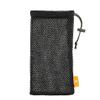 DFV mobile Nylon Fabric Pouch Case with Chain and Bow Closure for Gree Tosot G7 (2021) - Black view 3