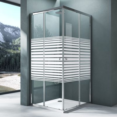 Mai & Mai R16MS Plus 90 x 90 cm Corner Shower Enclosure with Double Sliding Doors