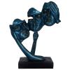 Western Eiderdown Presents Human Face Reaction Sculpture, Modern Home Decor, 12.5-Inch Gray view 2