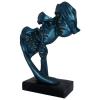 Western Eiderdown Presents Human Face Reaction Sculpture, Modern Home Decor, 12.5-Inch Gray view 4