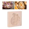 Reusable Wooden Squirrel Cookie Mold, Easy to Clean, Beechwood view 2