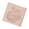 Reusable Wooden Squirrel Cookie Mold, Easy to Clean, Beechwood view 4