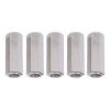 5-Pack Silver M12 Hex Coupling Nuts, 304 Stainless Steel view 2