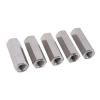 5-Pack Silver M12 Hex Coupling Nuts, 304 Stainless Steel view 3