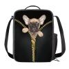 Kuiaobaty French Bulldog Insulated Lunch Bag, Black view 1